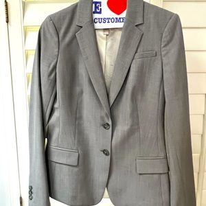 Banana Republic Womens Blazer Suit Jacket, Grey, Size 4